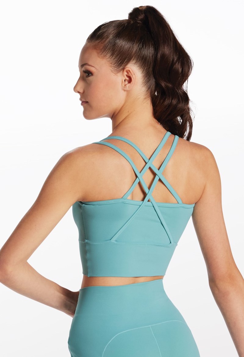 Dance Tops - FlexTek Strappy Cami Top - SURF - Small Adult - 17119
