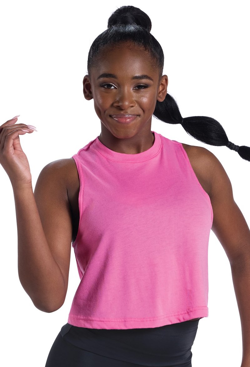 Whisper Soft Racerback Tank - Bubblegum - Large Adult - Dance Top 17970