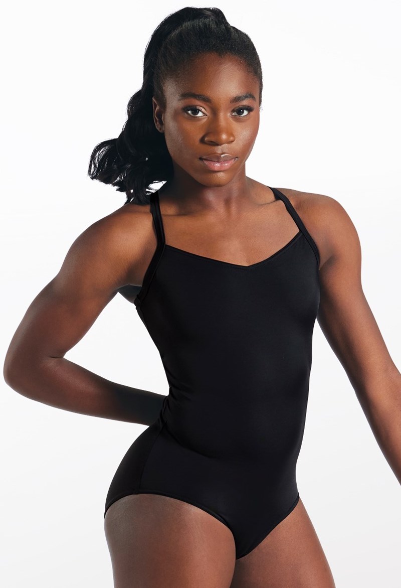 Camisole O-Ring Back Dance Leotard - Black - Small Child - 18369