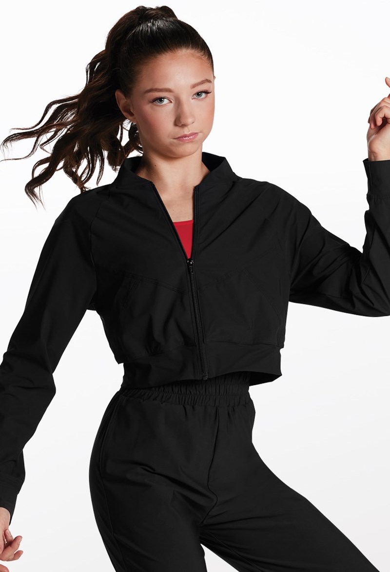Ultra Tech Bomber Jacket - Black - Intermediate Child - Dance Top 18387