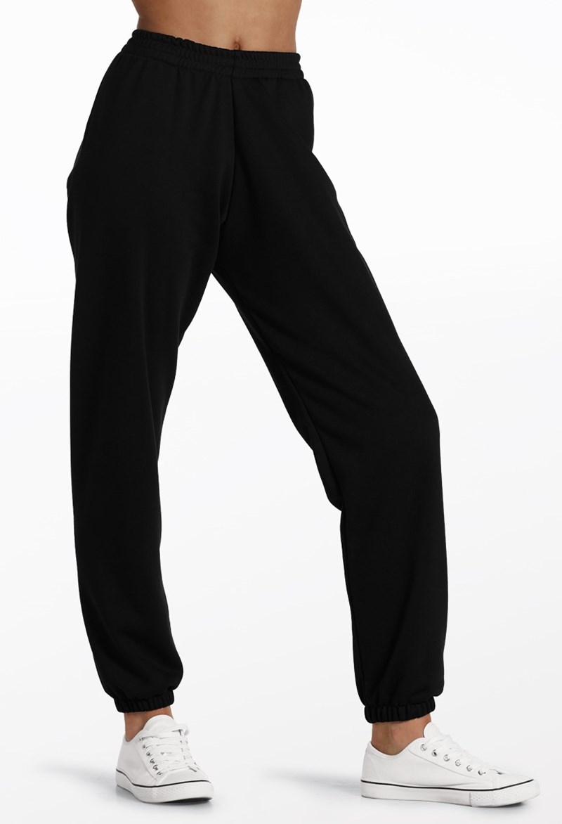 Go-To Terry Jogger - Black - Intermediate Child - Dance Legging 18389