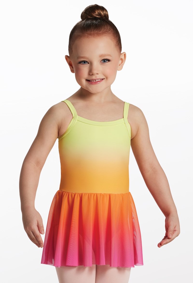 Penelope Printed Cami Dress - Sunset Ombre - XL Child - Dance Dress 18394