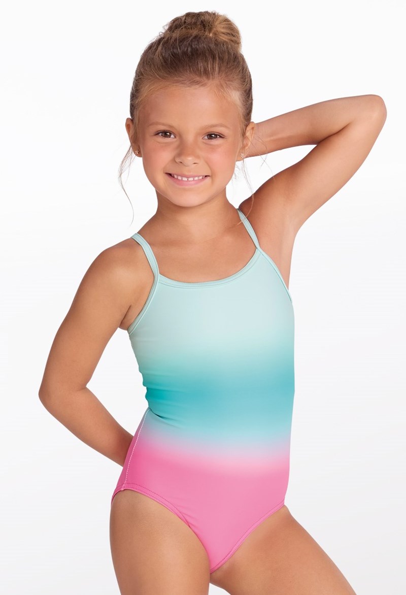 Paige Printed Cami Dance Leotard - Emerald Multi - Toddler - 18397