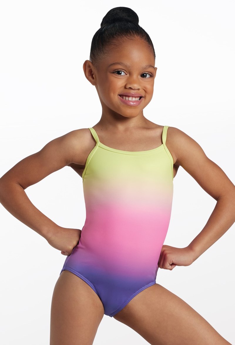 Paige Printed Cami Dance Leotard - Grape/multi - XL Child - 18397