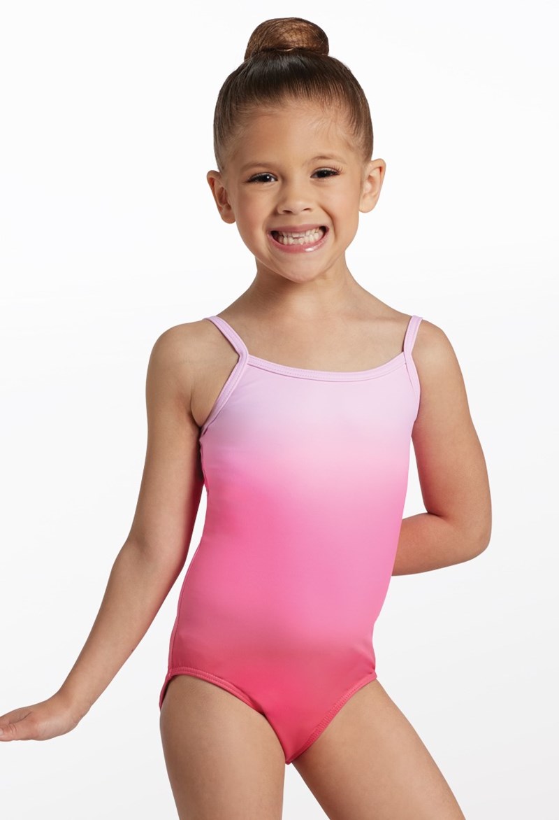 Paige Printed Cami Dance Leotard - Pink Multi - Intermediate Child - 18397