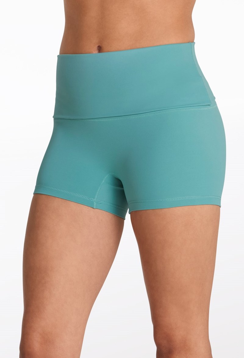 FlexTek Foldover Waist Short - Surf - Large Child - Dance Short 19685