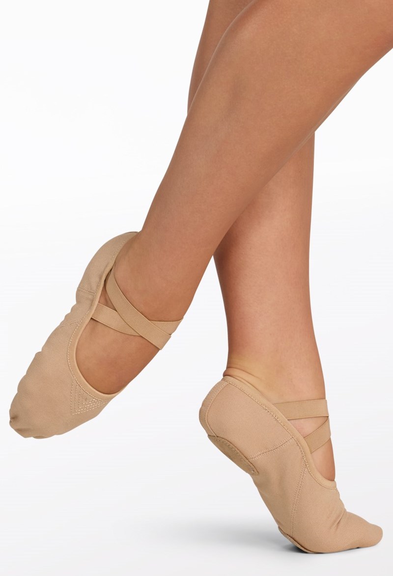 Split-Sole Ballet Shoe - Lt. Suntan - Size 10 - Dance Shoe B100