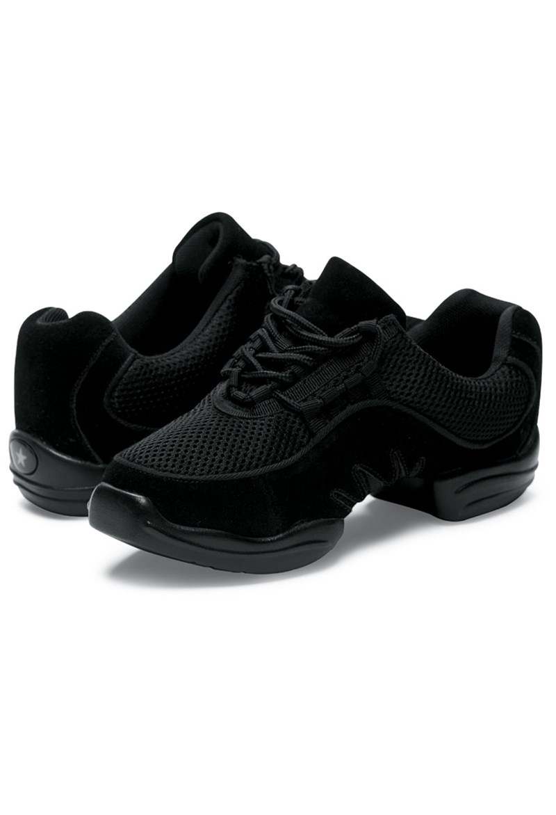 Dance Shoes - Suede Dance Sneaker - Black - 9.5AM - B190