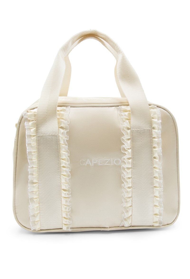 Capezio Ruffle Dance Bag - Oatmeal - Medium Child - B324