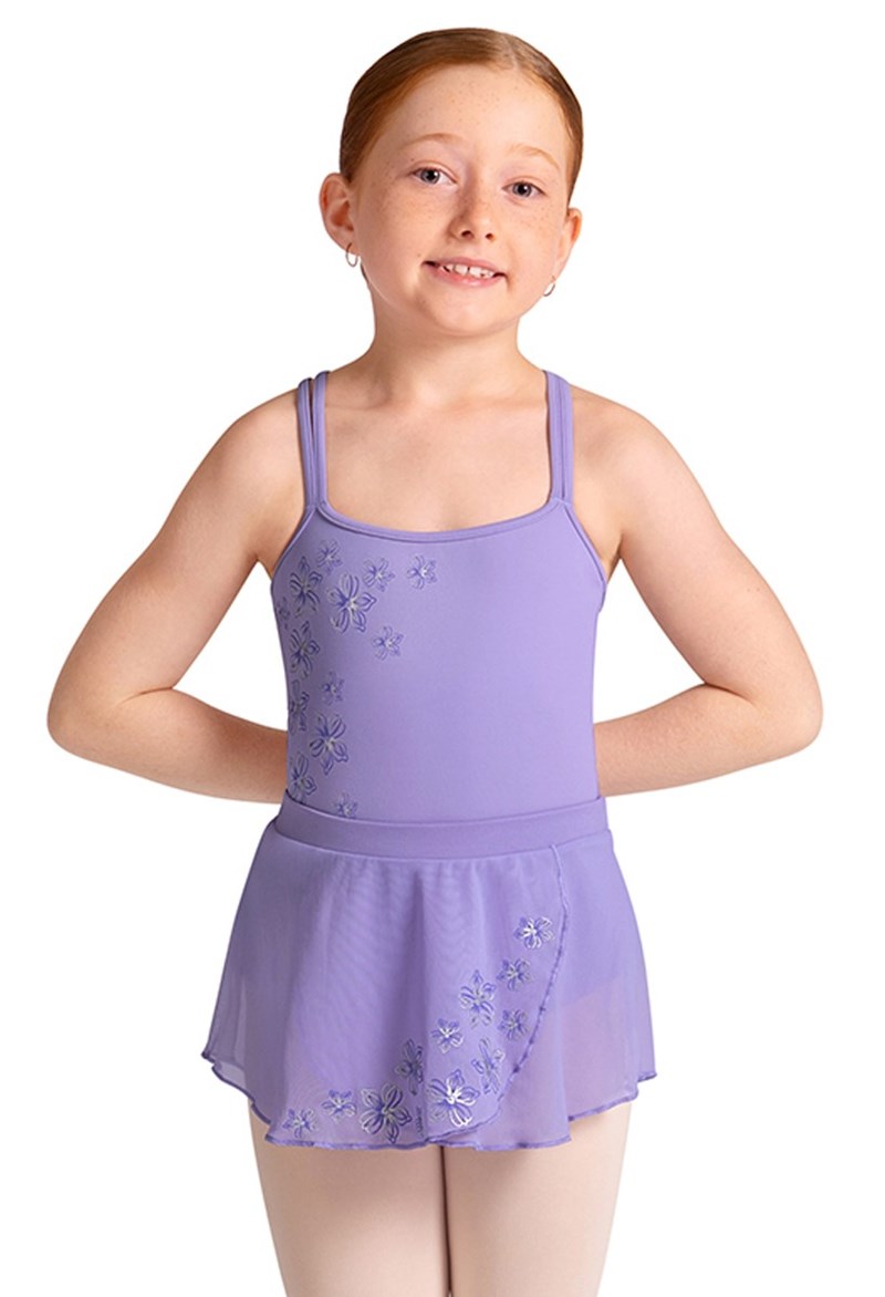 Bloch Claire Fixed Wrap Skirt - Lilac - Small Child - Dance Skirt CR10005