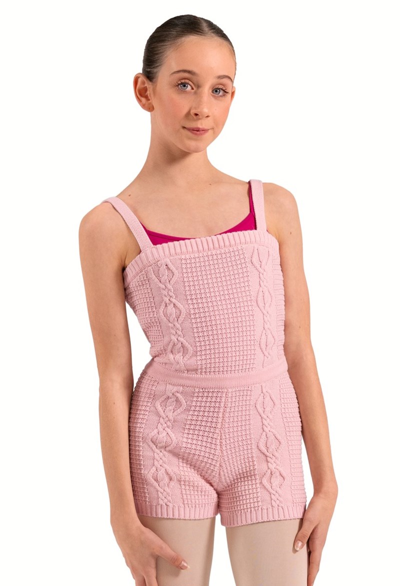 Bloch Josephine Knit Dance Biketard - Candy Pink - Medium Child - CU12009