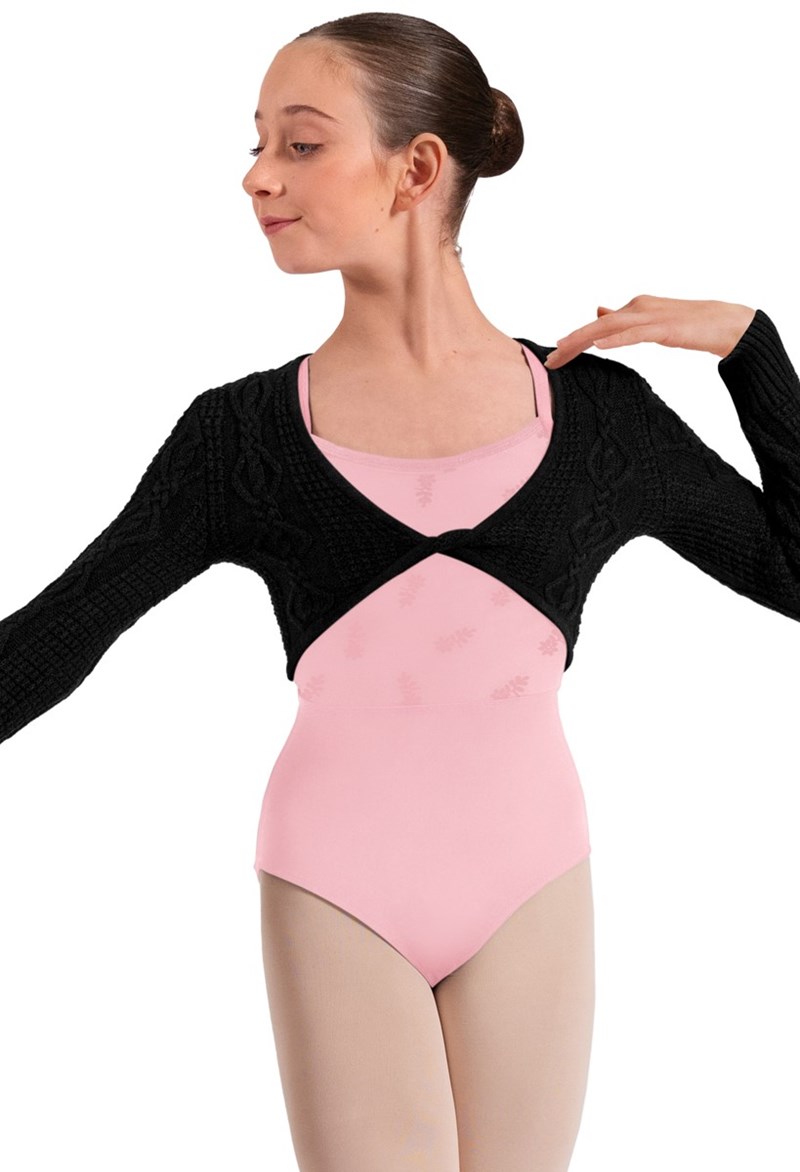 Bloch Genesis Twist Front Top - Black - Large Child - Dance Top CZ30043