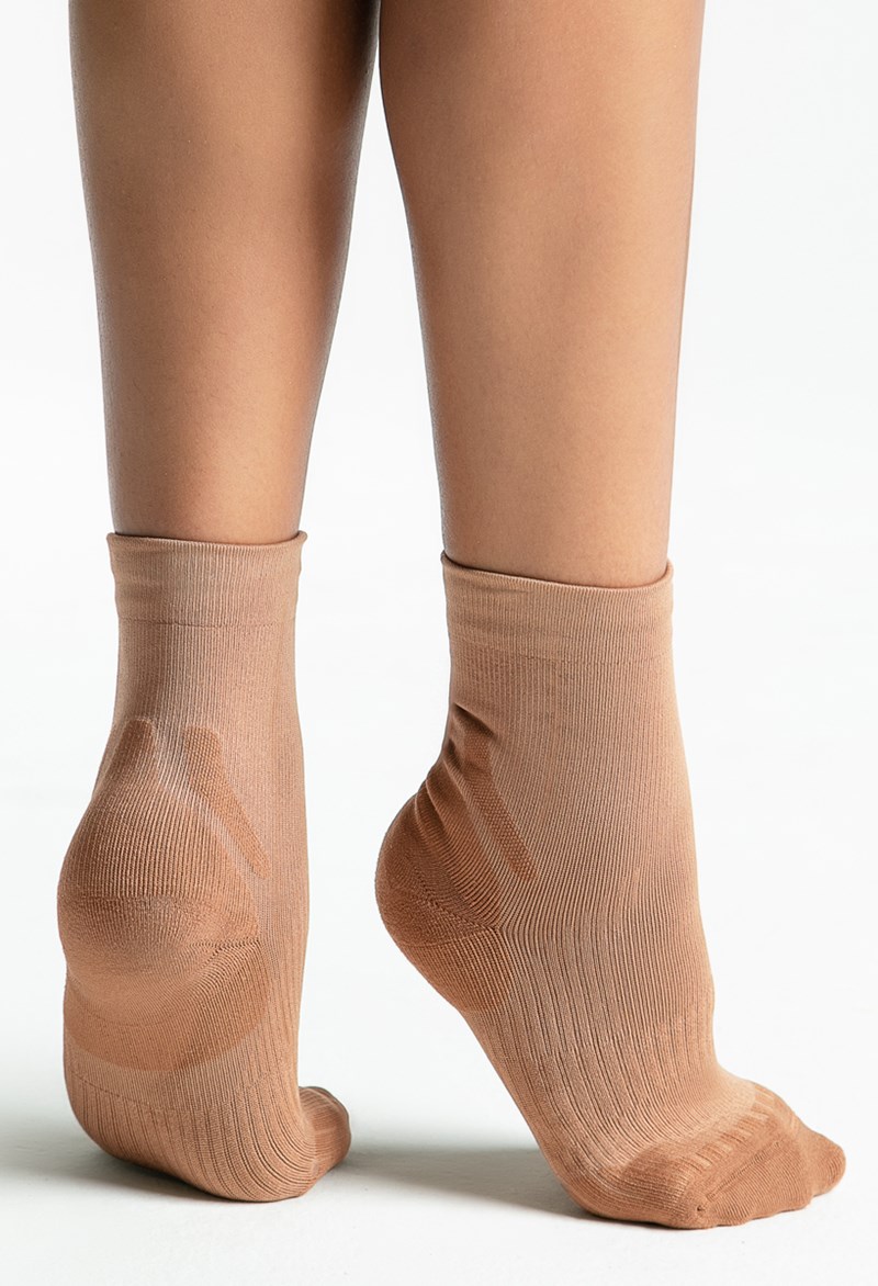 Capezio LifeKnit Sox II - Lt. Suntan - Size 11.5 - Dance Shoe H072