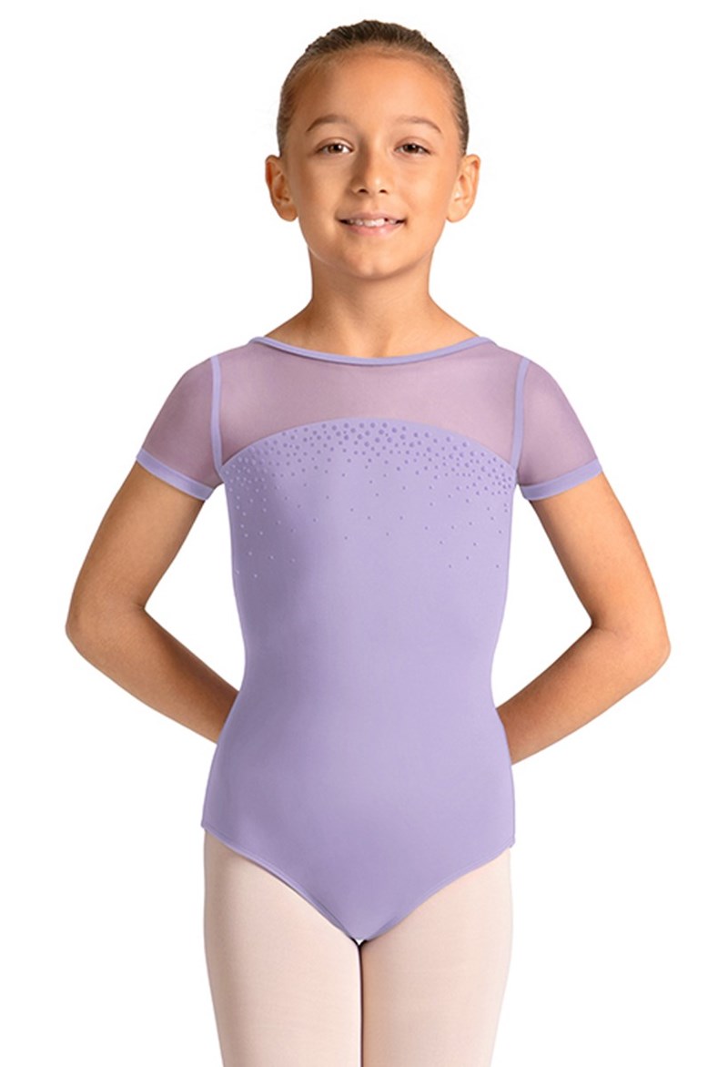 Mirella Gel Print Dance Leotard - Violet - 14 - M20008