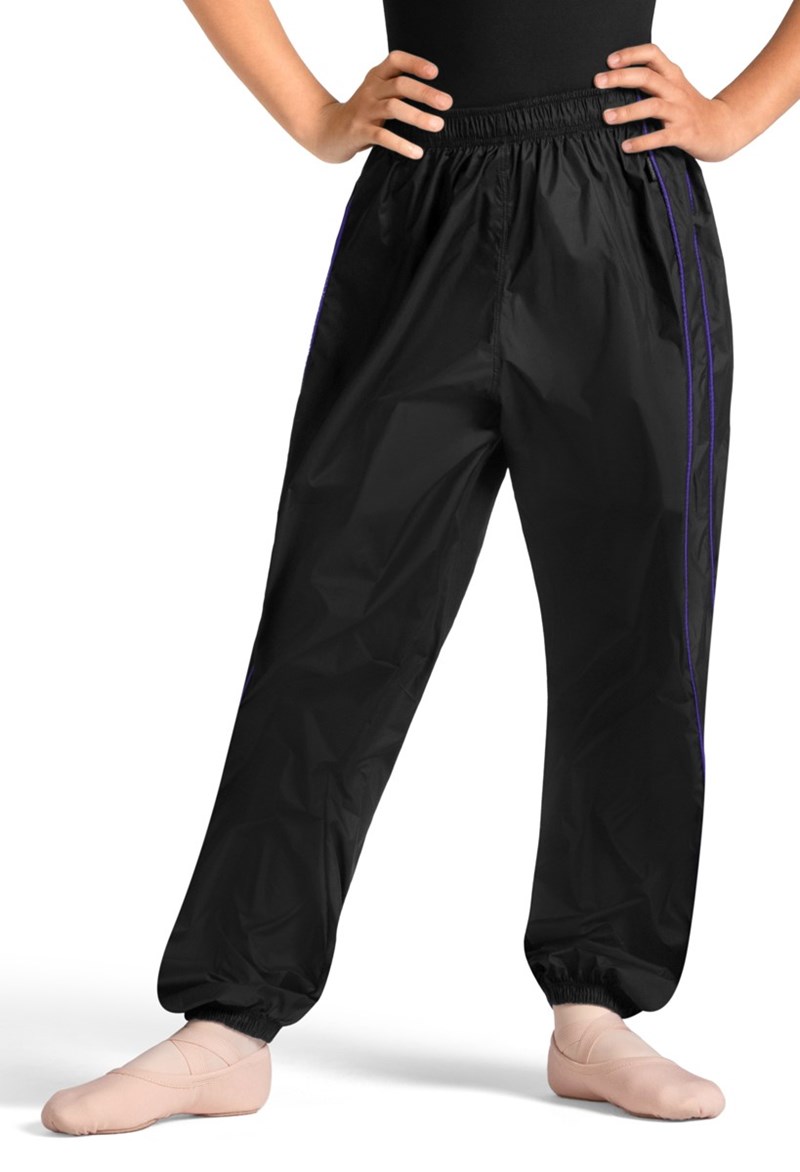 Mirella Kids Ripstop Dance Pants - Black - 12 - M80006