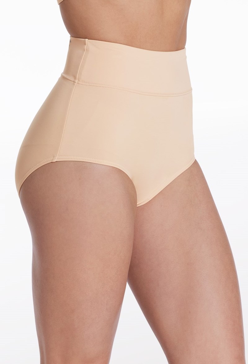 High Waist Briefs - Porcelain - Small Child - Dance Short MT10009