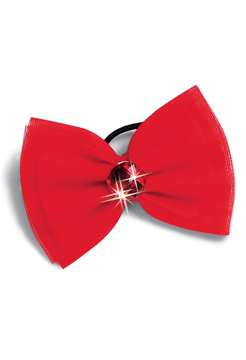 Dance Accessories - Tricot Shoe and Hair Bow - Red - OSFA - SA3